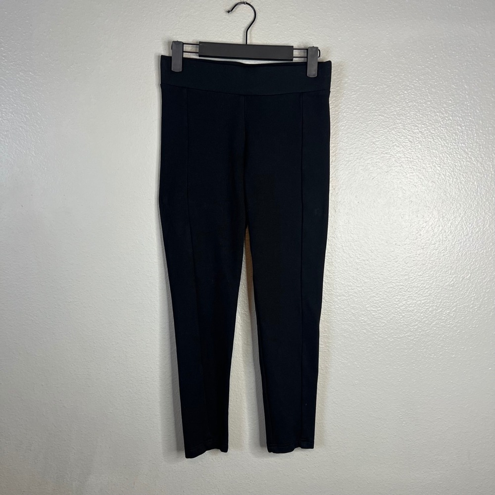 Cabi Sleek Leggings Sz XS Black 3211 High Rise Seam Detail Ponte